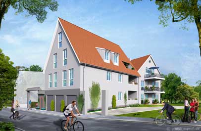 3d haus ansicht aussen