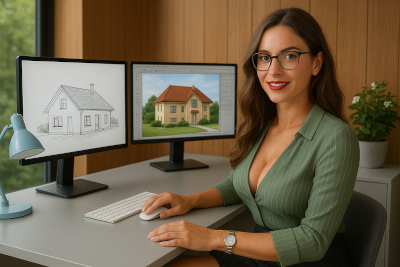 3D Ansichten Häuser