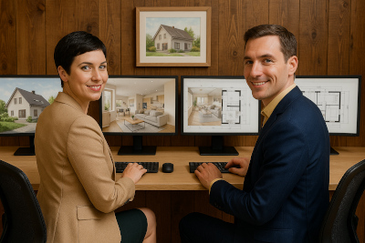 3D Ansichten von Häusern