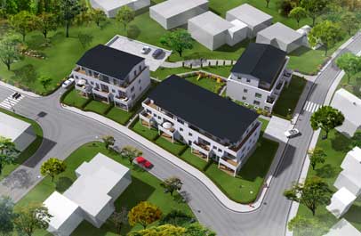 3d aussendarstellung luftbild