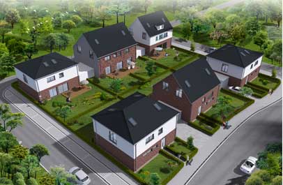 3d immobilien plan schraegansicht