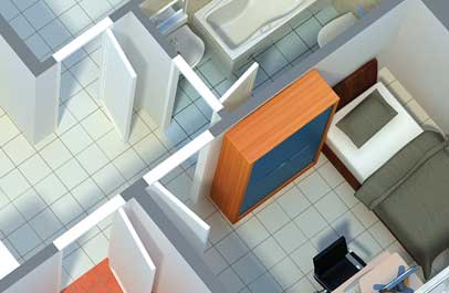 3d wohnung als grundriss