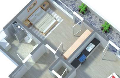 3d wohnung als grundriss