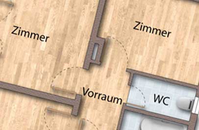 3d wohnungsplan design als grundriss 2d