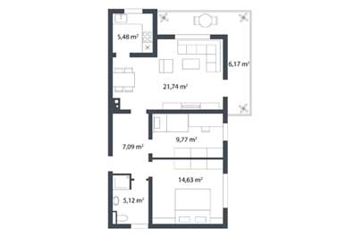 angebot 2d grundriss simplex