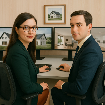 Architektenplan 3D Bild Anfertigung