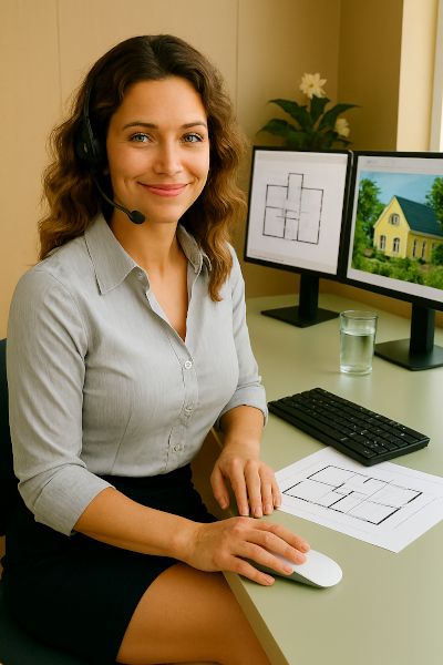 aus Architektenplänen Foto