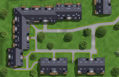 architektur darstellungen 3d lageplan