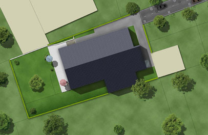 architektur darstellungen 3d lageplan
