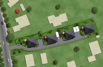 immobilien geschaeft 3d lageplan