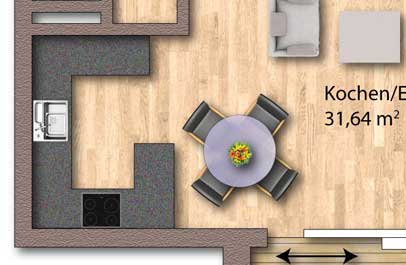 grundriss aufbereiten in 2d premium