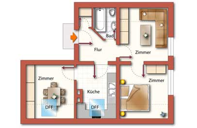 grundriss bearbeiten in 2d executive