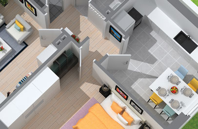 grundriss design 3d
