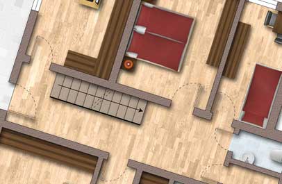 grundriss gestaltung in 2d