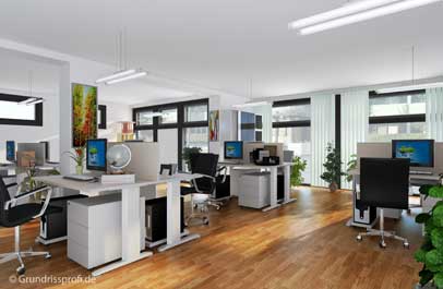 grundriss gestaltung als innenansicht