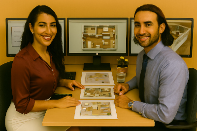 Grundriss Gestaltung sowohl in 2D als auch in 3D