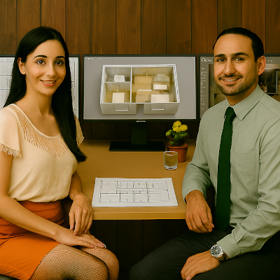 Grundriss in 3D Design beziehen