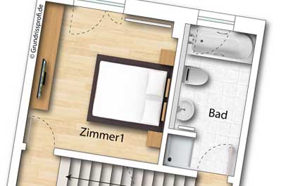 grundriss kolorieren 2d premium