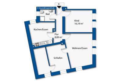 grundriss kolorieren 2d solid