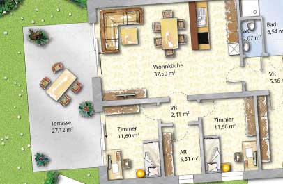 grundriss neu in 2d premium