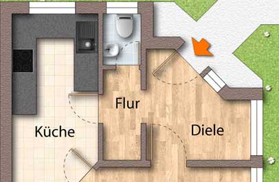 grundriss professionell in 2d