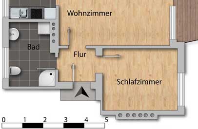 grundriss professionell in 2d