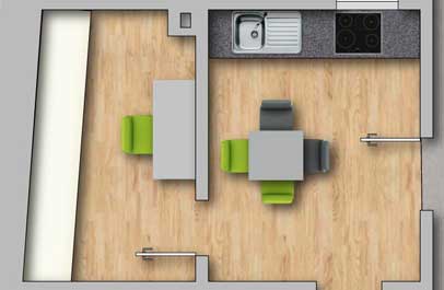 grundriss schoener in 2d premium