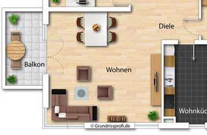 hausplan verbessern in 2d premium