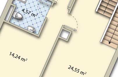 immobilien geschaeft 2d grundriss executive