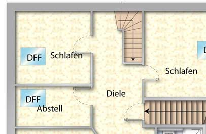 immobilien geschaeft 2d grundriss premium