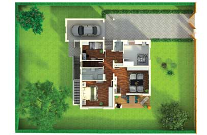immobilien geschaeft 3d grundriss