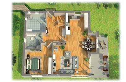 immobilien grafiken 3d grundriss