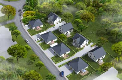 immobilien grafiken service 3d vogelperspektive