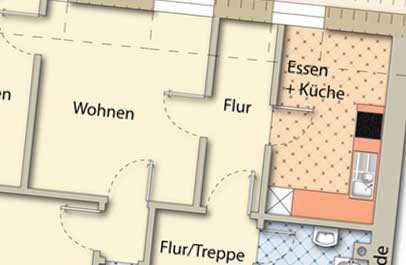 immobilien marketing 2d grundriss executive