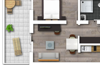 immobilien marketing 2d grundriss premium