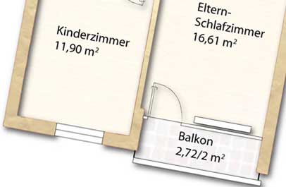 immobilien marketing 2d grundriss premium