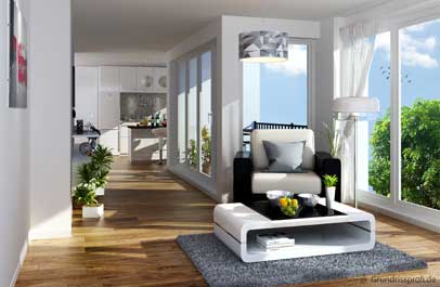 immobilien plan bearbeiten 3d innenansicht