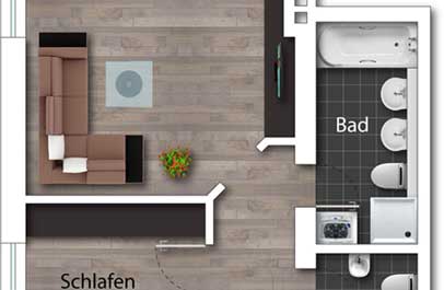 immobilien plan design 2d premium