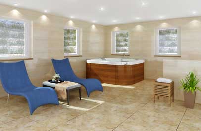 3d wohnungsplan design als innenansicht