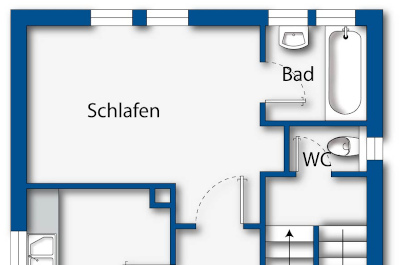 wohnungsplan professionell 2d solid