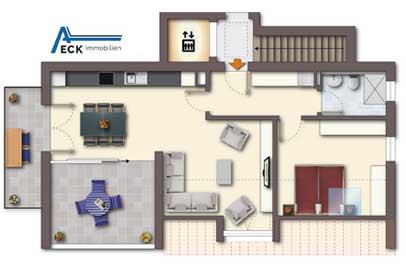 wohnungsplan verschoenern 2d executive